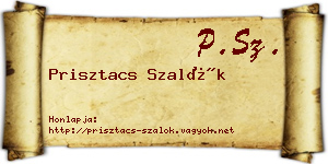 Prisztacs Szalók névjegykártya